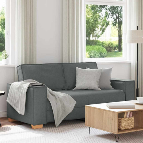 2-Seater Sofa Dark Grey 55.1 " Fabric A949-4104981